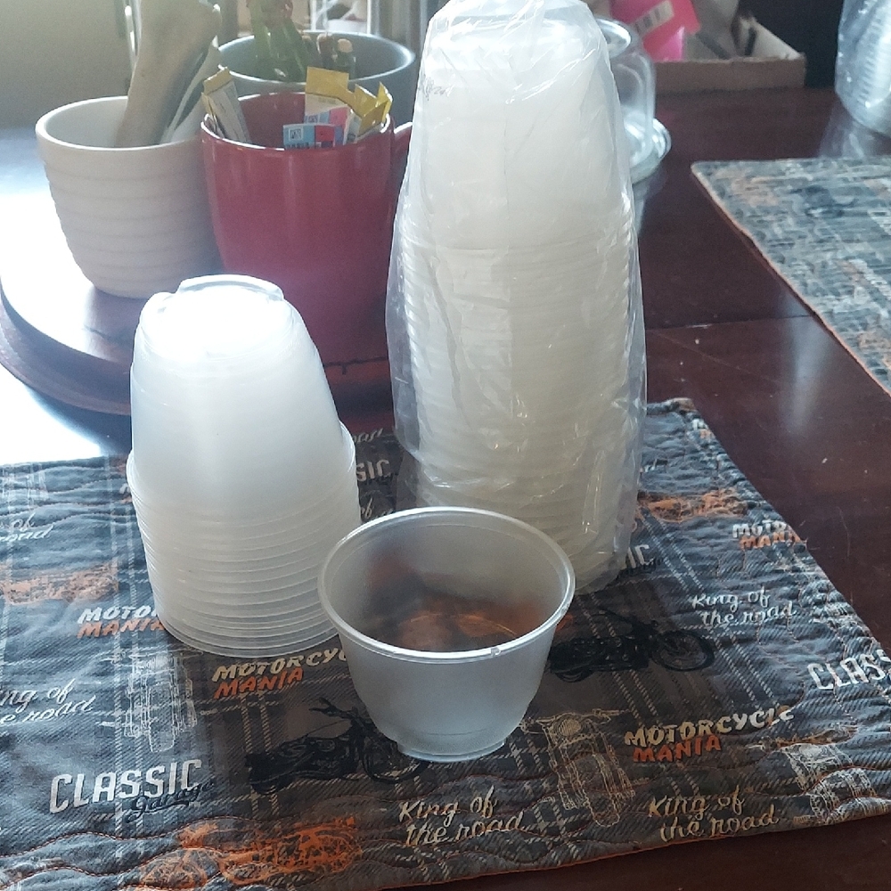 Clear Plastic Cups Set